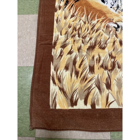 Retro 70s Jumbo Tiger Beach Pool Towel 36x65 Jungle Bengal Safari Wild Animal - Picture 2 of 7